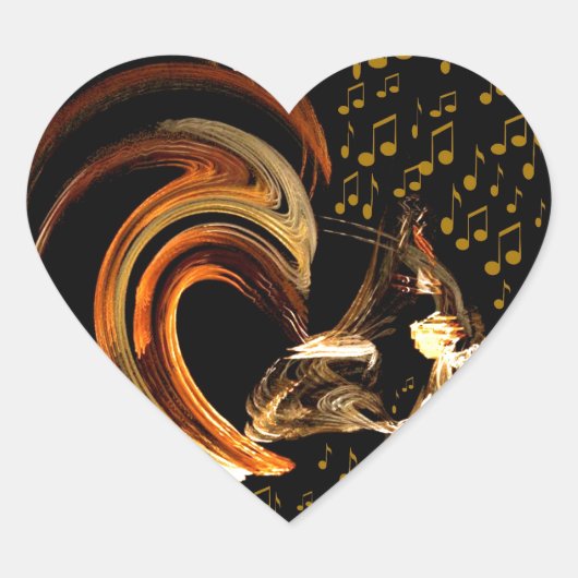 私の魂に音楽を送る_ ハートシール (正面)