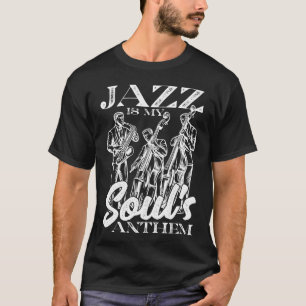 私の魂のアンセムはジャズ ソプラノサックス ジャズミュージシャン 女性 Tシャツ
