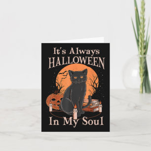 私の魂のカボチャ猫のおもしろいでハロウィーンH カード