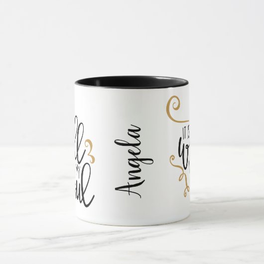 私の魂のクリスチャンの引用文で励ましの贈り物で マグカップ (中央)