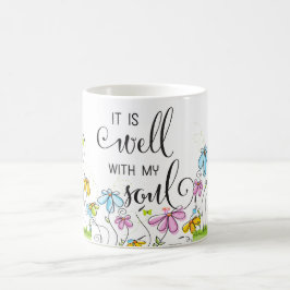 私の魂のクリスチャンの花のマグカップは良い コーヒーマグカップ