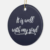 私の魂のクリスチャンは結構感動的だ セラミックオーナメント (左)