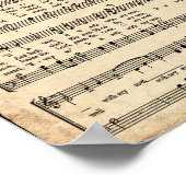 私の魂のヴィンテージ賛美は結構 ポスター (角)