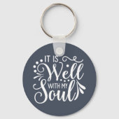 私の魂の信仰に基づく感動的 キーホルダー (正面)