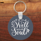 私の魂の信仰に基づく感動的 キーホルダー (正面)