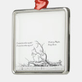 私の魂の高さなしには生きられない メタルオーナメント (左)