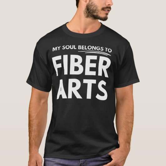 私の魂はファイバーアーツに属する Tシャツ (正面)