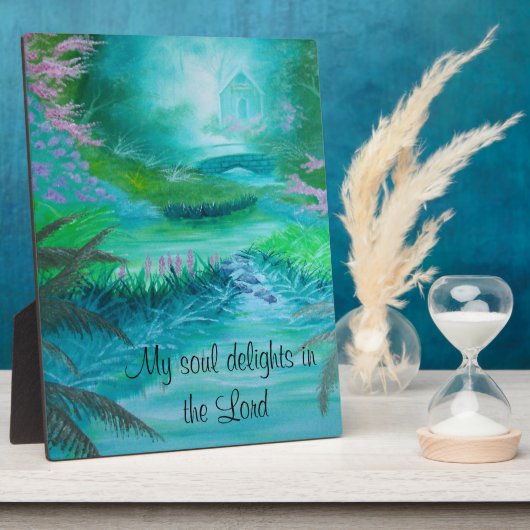 私の魂は主に喜ぶ フォトプラーク (側面)