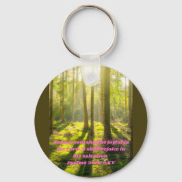 私の魂は主の中で喜ばしい。信仰 キーホルダー