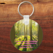 私の魂は主の中で喜ばしい。信仰 キーホルダー (正面)