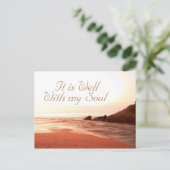 私の魂は安らかに、愛されている賛美歌 ポストカード (スタンド正面)