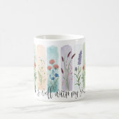 私の魂は安らか 花柄マグカップ コーヒーマグカップ (中央)