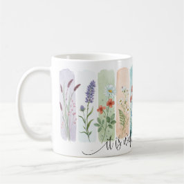 私の魂は安らか 花柄マグカップ コーヒーマグカップ