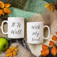 私の魂は安らか 黒いキリスト教デザイン