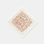 私の魂は安らか Typography スタンダードカクテルナプキン (角)