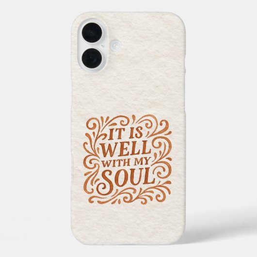私の魂は安らか Typography Case-Mate iPhoneケース (裏面)