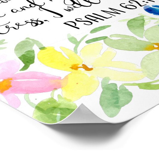 私の魂は神のみによって安らぎを得る ポスター (角)