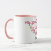 私の魂は神のみに休息を見つける//聖書の聖句 マグカップ (左)