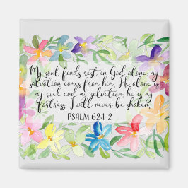 私の魂は神の中で休息を見つけるボタン マグネット