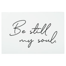 『私の魂よ、静まれ』聖書の詩篇壁画 メタルプリント