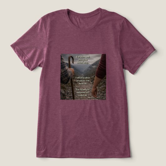 私の魂を慰めてくれる トライブレンドTシャツ (デザイン正面)