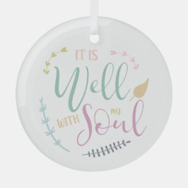 私の魂信仰に基づくキリスト教徒には良い  ガラスオーナメント