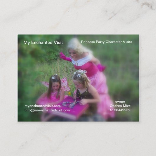 私の魅了された訪問 名刺 (正面)