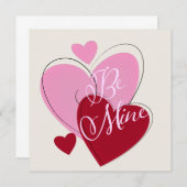 私の魅力的ロマンチックなフラットグリーティングカード (正面/裏面)