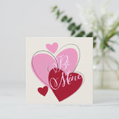 私の魅力的ロマンチックなフラットグリーティングカード (スタンド正面)