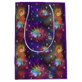 私の魅惑的なディスコファンキーパターン ミディアムペーパーバッグ (正面)