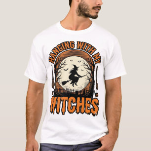 私の魔女たちとハロウィンのヴィンテージTシャツ デ Tシャツ