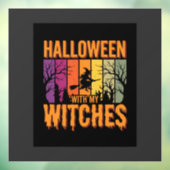 私の魔女たちとハロウィン　レトロな夕日 ウィンドウサイン (シート3)