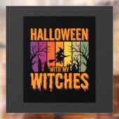 私の魔女たちと過ごすハロウィン レトロな夕焼け ウィンドウサイン (シート2)
