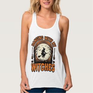 私の魔女たちと過ごすヴィンテージ・ハロウィンTシャツ デ タンクトップ