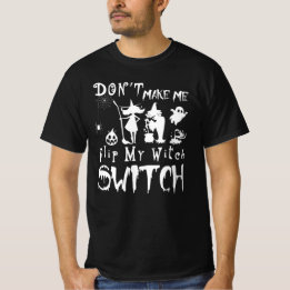 私の魔女スイッチを入れさせないで 可笑しいハロウィン Tシャツ