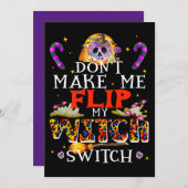 私の魔女スイッチを押さないでよ、中くらいのレベルで 招待状 (正面/裏面)