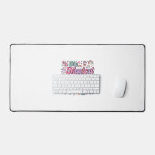 私の魔法のママ時代のユニコーン かわいいPODアート_1 デスクマット (キーボード&マウス)