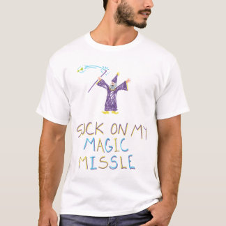 私の魔法のミサイルで吸って下さい Tシャツ
