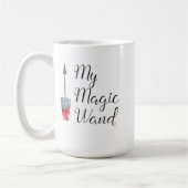 私の魔法の細い棒 コーヒーマグカップ (左)