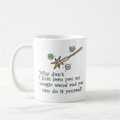 私の魔法の細い棒 コーヒーマグカップ (左)