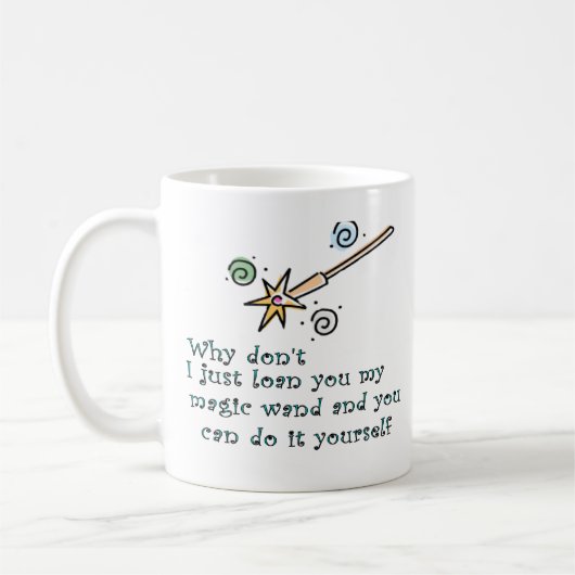 私の魔法の細い棒 コーヒーマグカップ (左)