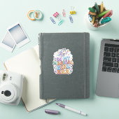 私の魔法少女時代のユニコーン かわいいステッカーと シール (iPadカバー)