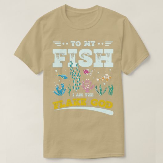 私の魚に私はフレーク神アカルリストギフト10 Tシャツ (デザイン正面)