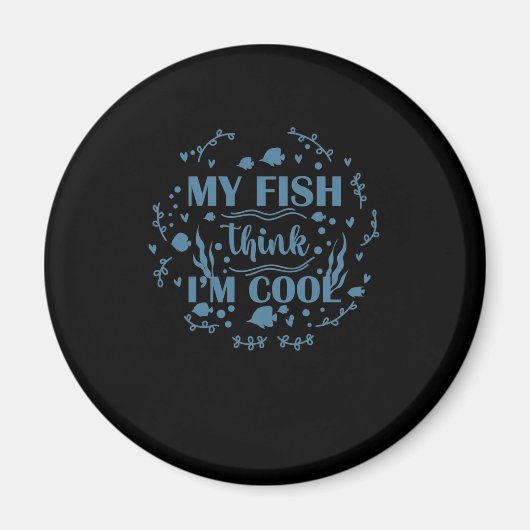 私の魚考えの水族館クール マグネット (正面)