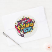 私の魚釣りは気に! ラウンドシール (封筒)