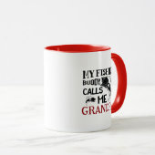 私の魚釣りバディは私のおじいちゃんを呼び出し、ギフト マグカップ (正面右)
