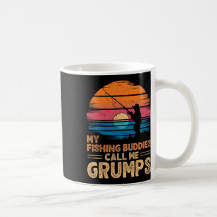私の魚釣り仲間は私をGrumpsレトロヴィンテージGrと呼ぶ コーヒーマグカップ