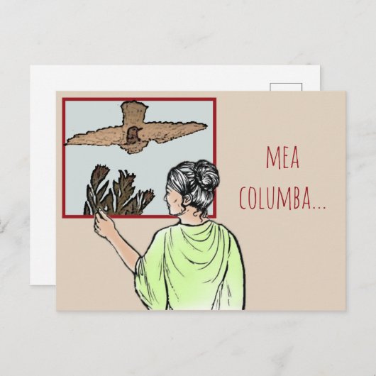 私の鳩 (わたしのひよどり) ポストカード (正面/裏面)