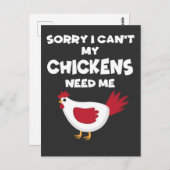 私の鶏は私にチキンギフトを愛する必要がある農家 ポストカード (正面/裏面)