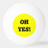 私の黄色いカスタムピンポンボールbyヤンツ 卓球ボール (裏面)